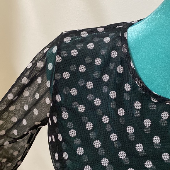 Printed Mesh Crewneck Top, Created for Macy’s✨ - Picture 4 of 7